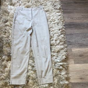 Zara Basic Collection Gray &White Striped Trousers